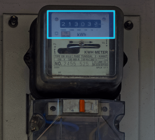 Analogue meter reading