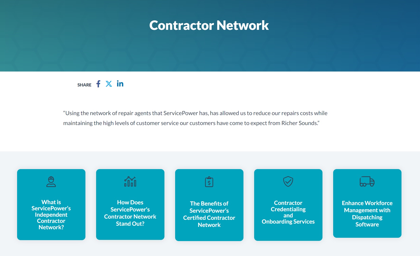 Contractor Network ServicePower