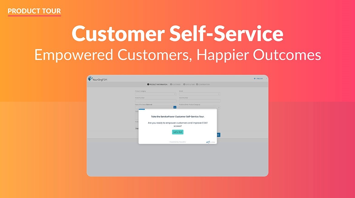 Cover images for product tour videos_Customer Self Service