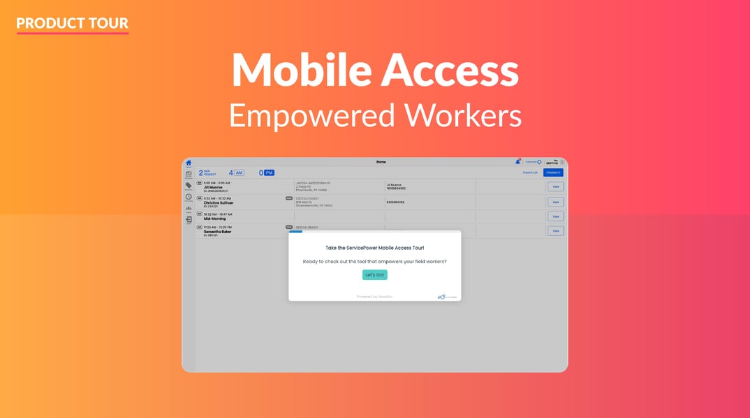 Mobile Access Product Tour