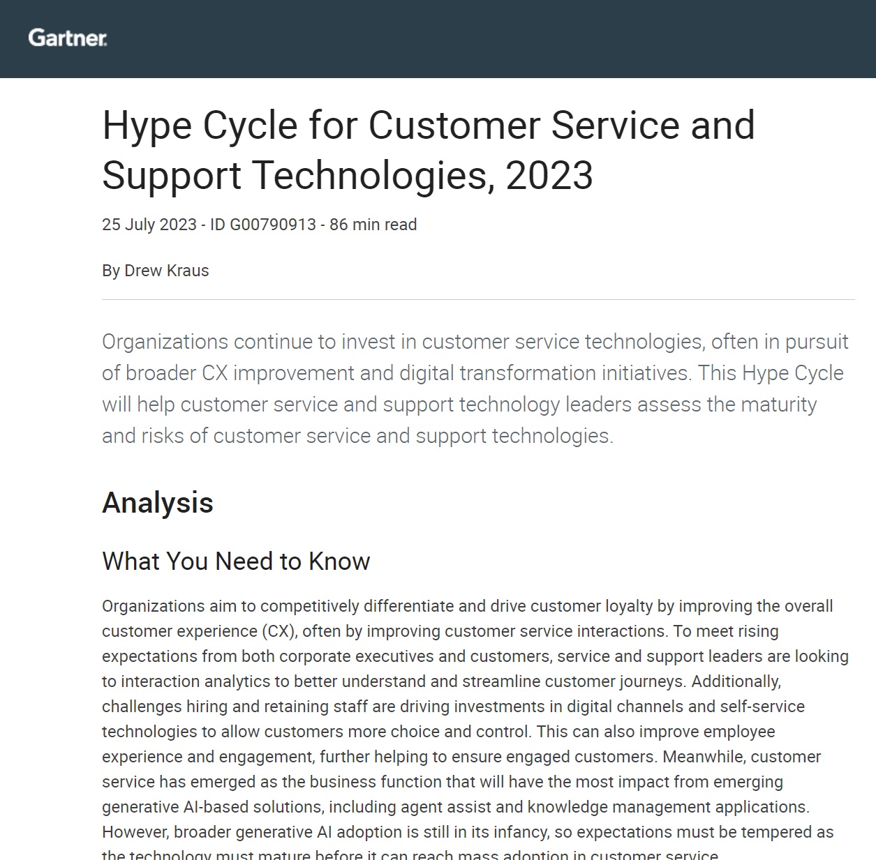 Analyst Research | ServicePower