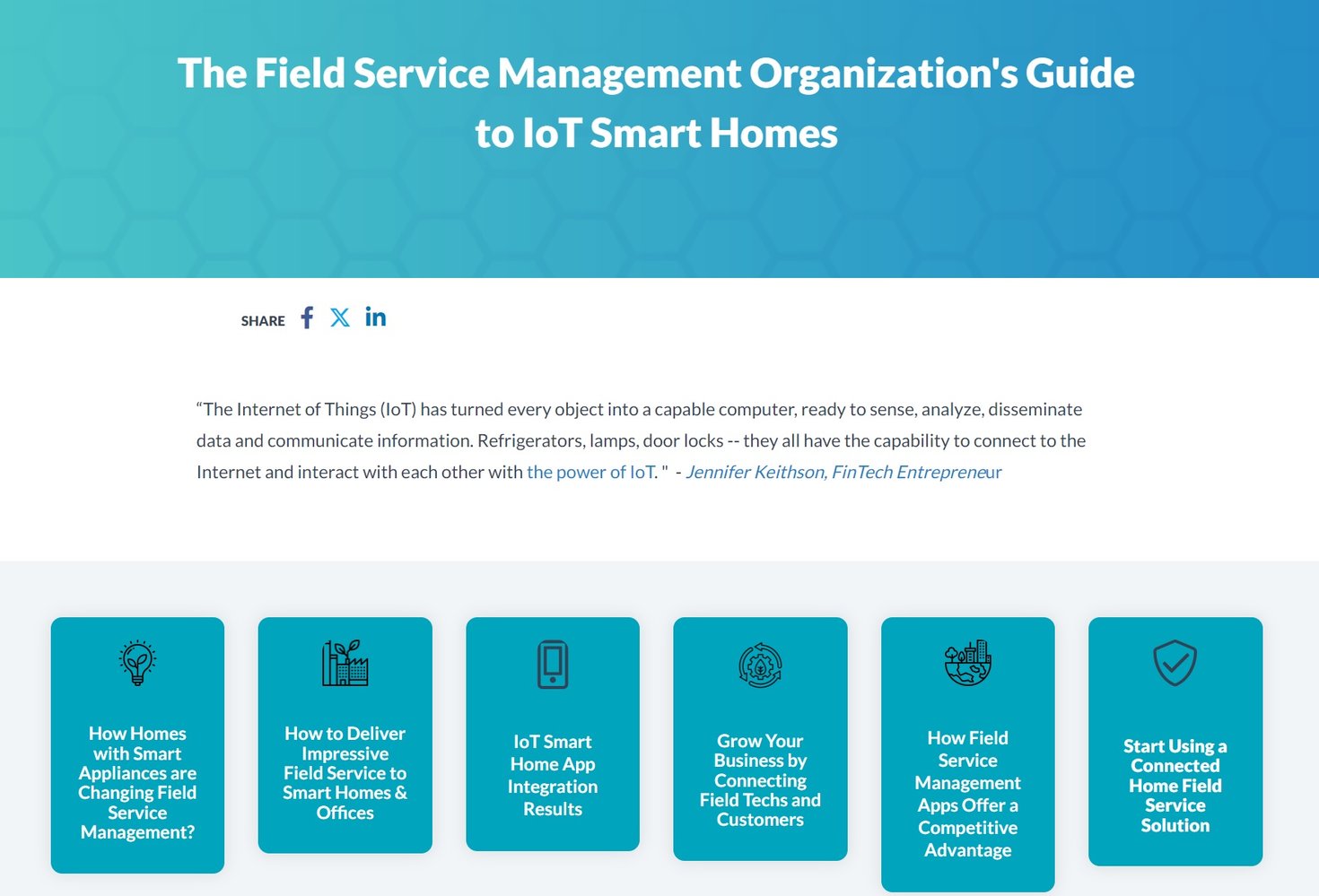 IoT Pillar Page Cover Image ServicePower