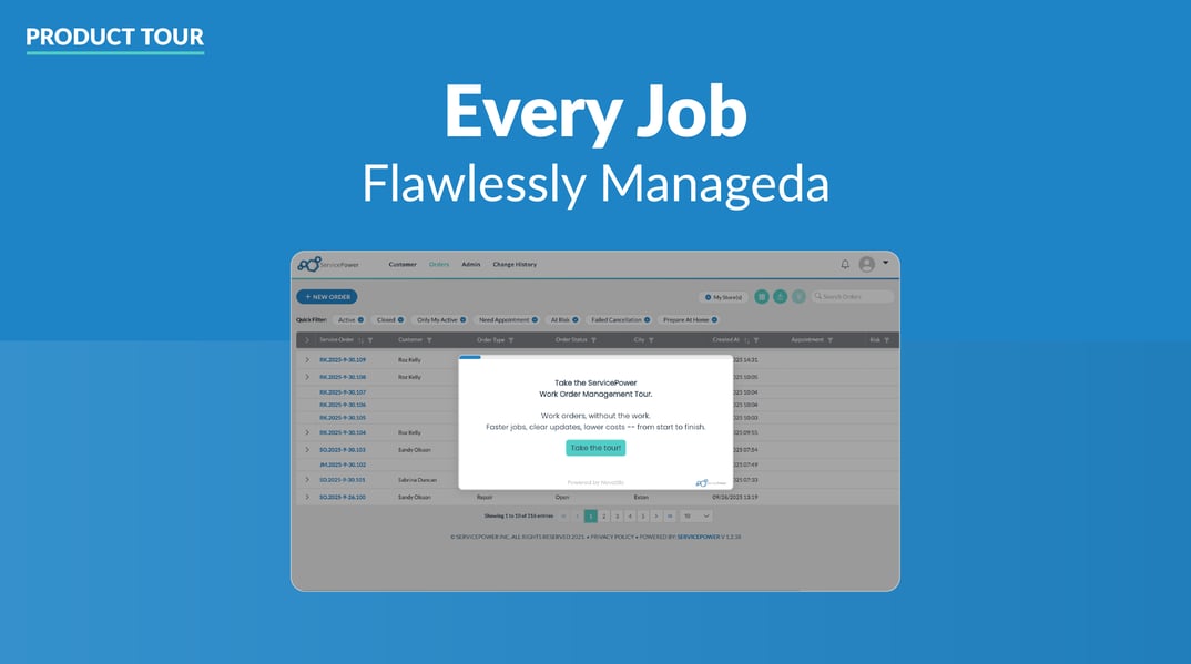 Work Order Management Product Tour