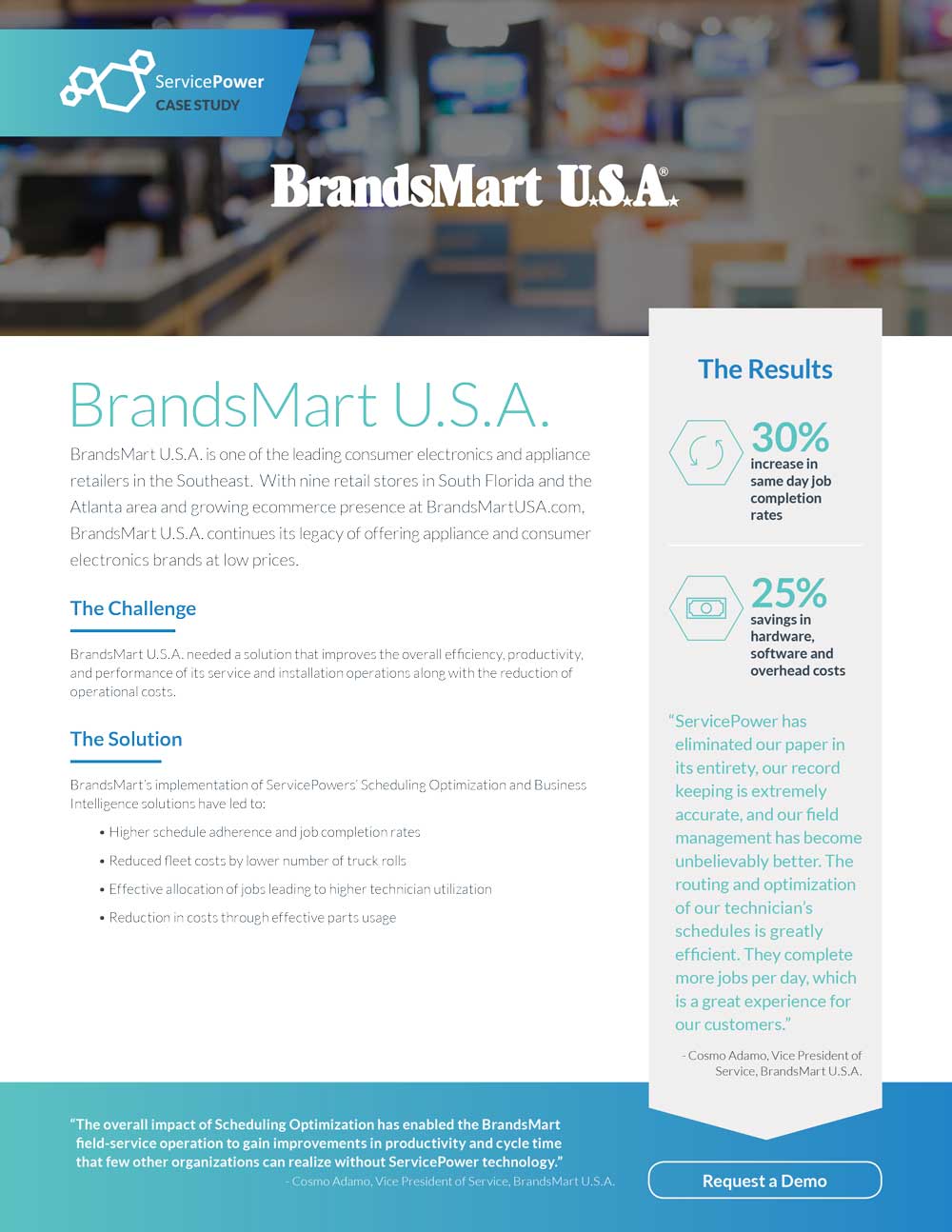 BrandSmart Receives Great Results After Eliminating Paper