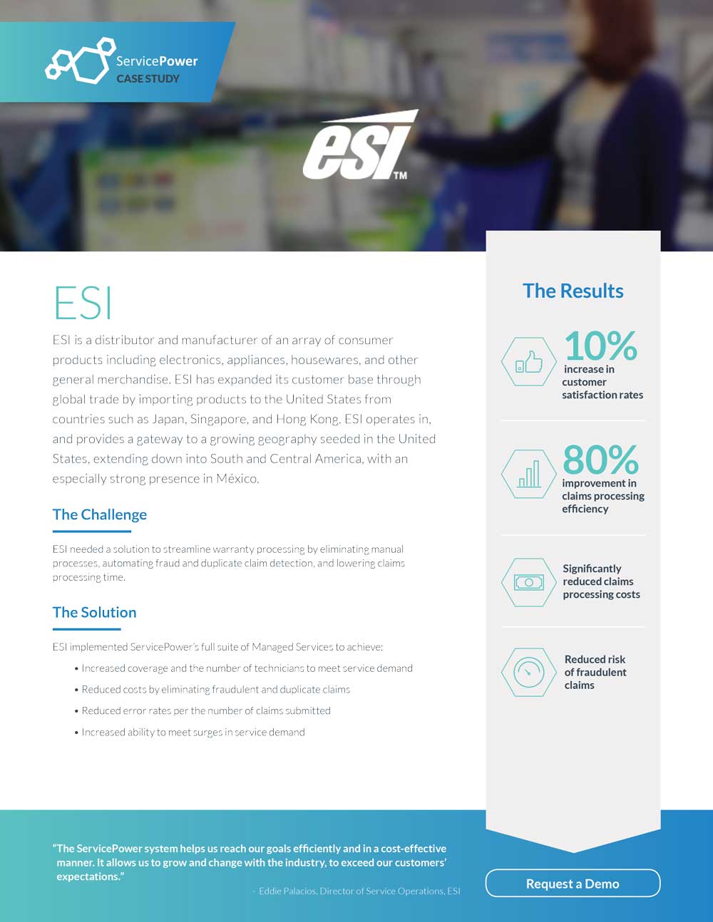 ESI Implemented ServicePower’s Full Suite of Managed Services