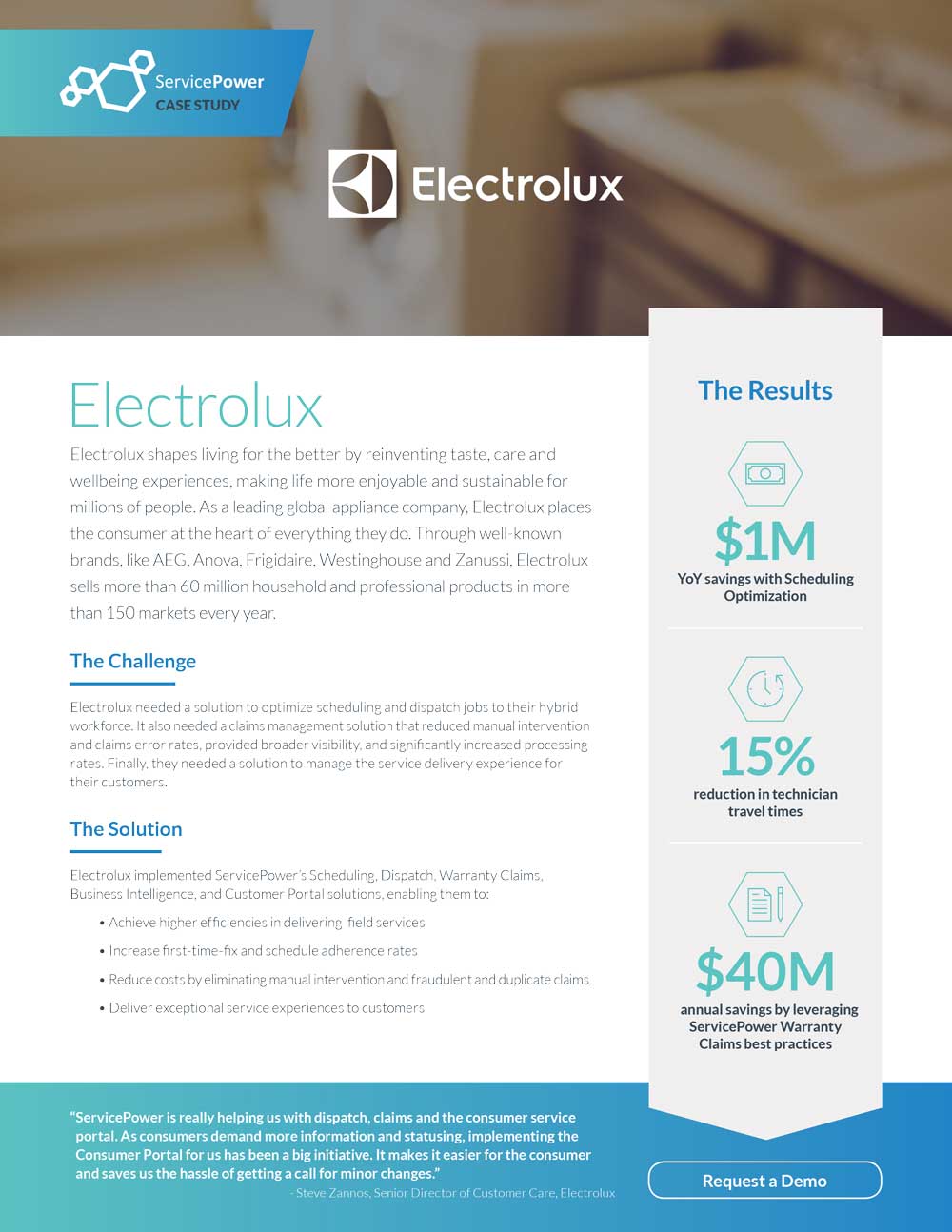 Electrolux Saves Time and Millions