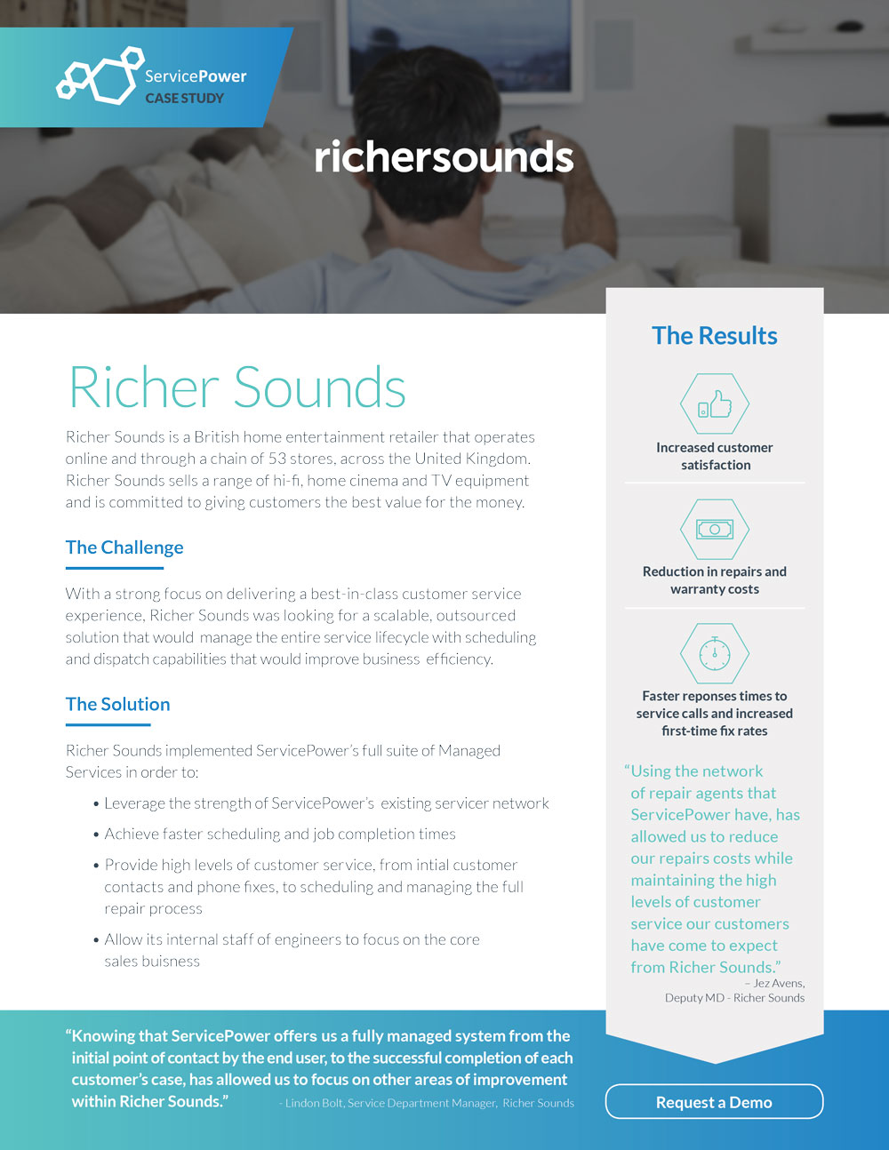 Richer Sounds Reduces Repair Costs